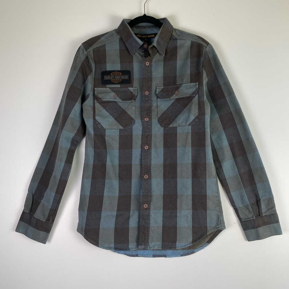 Harley Davidson Slim fit Long Sleeve Woven Shirt - Picture 3 of 11